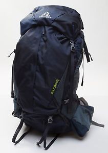 Men's Gregory Baltoro 65 Liter Backpack Navy Blue Hiking Size Large w/ Raincover