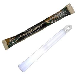 Cyalume ChemLight Military Grade Chemical Light Sticks, White, 6