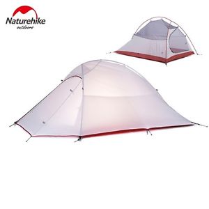 1.2KG Tent 20D Silicone Fabric Ultralight 2 Person Double Layers Aluminum Rod Ca