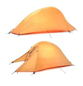 1 Person Orange Outdoor Waterproof Camping Hiking Double Lining Tent *