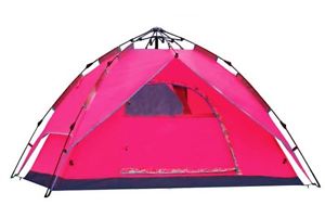 3-4 Persons POP UP 1'S Double Lining Family Outdoor Beach Camping Hiking Tent #