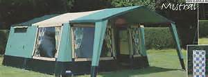 Cabanon Mistral Trailer Tent 2000 4-6 berth & extras - garage stored