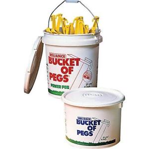 Reliance Bucket Of Pegs 9" 360 Pieces - Made w/Recycled Plastics/Outdoors