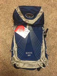 Osprey Exos 58 Backpack - Pacific Blue - Medium - NEW (NWT)