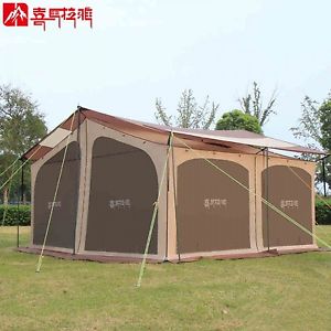 Large Tent Outdoor Double Layer Shelter Camping 8+ People Family Party Tent New