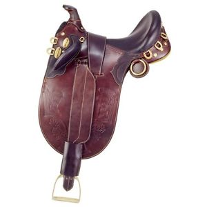 Australian Outrider Saddle Horn Stockman Bush Rider Wide Brown AS181W