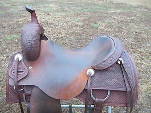 Cutting Saddle/ Irvine Saddle Shop  Tall Cutter 17 Inch Hard Seat