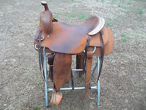Ranch Cutting Saddle/ Billy Cook 16 1/2 Inch Hard Seat