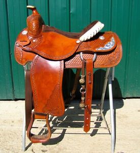 15.5" Custom made Les Ertmann Working/Show saddle