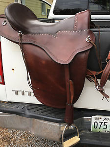 Saddle leather 17 inch Amish Made