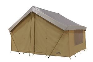 Trek Tents 245C Cotton Canvas Cabin Tent, 9 x 12-Feet, Beige