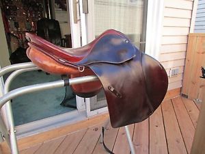 Stubben Siegfried VSS All Purpose show saddle 16.5seat  havanna brown leather
