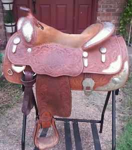 Billy Royal Western close contact Sterling Silver Show Saddle