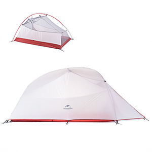 Double Layer Waterproof Tent Silica Coated Lightweight for 3 Persons for Camping