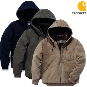 Carhartt Giacca Uomo Sabbia arenaria Chapman Men invernale con cappuccio Lavoro