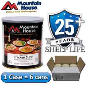 6 #10 Cans Case - Mountain House Chicken Stew Case - Freeze Dried Food
