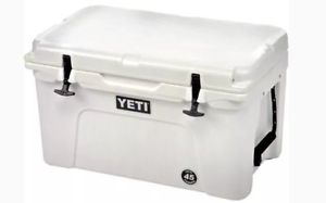 Yeti Tundra 45 Plastic Cooler 37.6 qt. White** Plus Drink Holder*