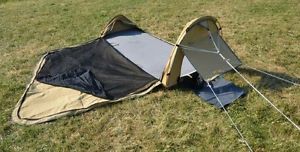 Canvas Swag Tent by Bell Tent Co for 1 Person Inc 2" Foam Mattress