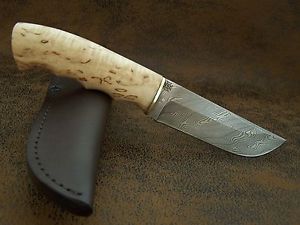 BULAT CUSTOM Jagdmesser Zlatoust Messer Rostfreier Damast D2+420HC Messer 60-HRC