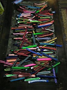 550 Paracord Bracelet Lot - 152 Misc. Colors and Sizes Adult -Handmade