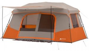 Ozark Trail 11-Person Instant Cabin With Private Room, Orange