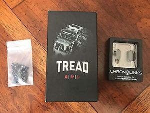 Leatherman Tread Black With Chronolinks 22mm Watch Adapter And Comfort Screws