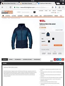 Fjallraven Keb Jacket Worn Once Walking Hiking Mountaineering