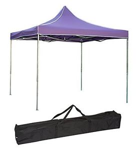 Lightweight & Portable Canopy Tent Set - 10 x 10 - By Simply Sports Purple Cover