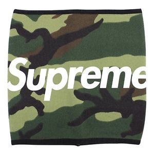 SUPREME 15 AW Fleece Neck Gaiter Neck Warmer KAHKI