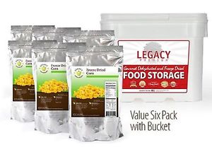 Legacy Essentials Freeze Dried Corn Niblets - 15 Year Shelf Life for Emergenc...