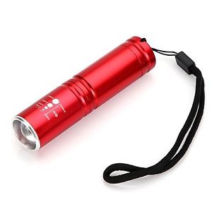 LingsFire® Mini Cree Led Flashlight torch 500Lm 3-Mode Adjustable Focus Zoom ...