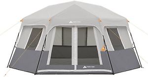 8-Person Instant Hexagon Cabin Tent Ozark Trail Easy 2 minute setup camping