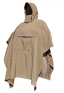 Hazard 4 Poncho Villa Technical Soft Shell Poncho, Coyote