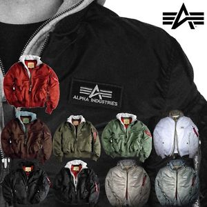 Alpha Industries Giacca Uomo MA-1 D-tec Men giacca S M L XL XXL 3XL / NEU