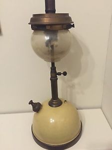 Vintage Brass Tilley Lamp Tl 136 Short Stem 182 Onion Globe Owl Trademark