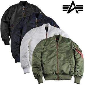 Alpha Industries Giacca Uomo MA-1 VF PM TT giacca Men Bomber S M L XL XXL 3XL