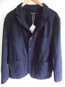 ENGINEERED GARMENTS 568ml MELTON LANA BEDFORD GIACCA MISURA M BLU NAVY NUOVO