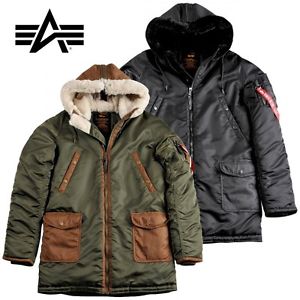 Alpha Industries Giacca Uomo N3-B3 invernale MA1 foderato Men S - 3XL