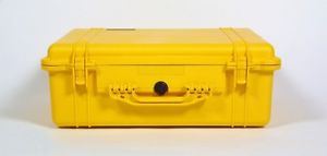 Peli Box Pelibox Pelicase 1600 jaune,mit Emballage en mousse étanche à l'air tem