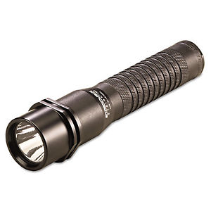Strion Led Rechargeable Flashlight, 3.75v Lithium-Ion, 120v Ac/dc Charger, Black