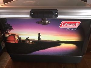 Coleman Cooler~Rare~Discontinued 2003~ Exclusively With Camping Graphics