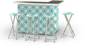 Best Of Times Eternity Circles Portable Patio Bar With Stools