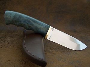 BULAT CUSTOM Exklusives Jagdmesser Zlatoust Messer Silberstahl (1.2210) 64-HRC