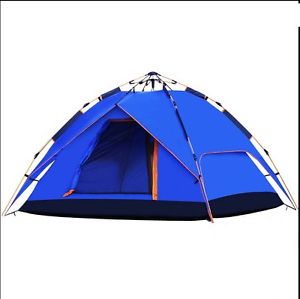 2 Persons Blue Camping Hiking Double Lining POP UP Tent Outdoor Waterproof *