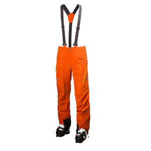 Helly Hansen Odin Mens Orange Waterproof Mountain Trekking Pants Bottoms M