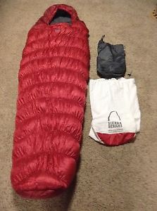 Sierra Designs Arrowrock 15 Down Sleeping Bag Reg Left