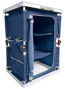 Ferrino 61789 Folding Wardrobe, Camping Cabinet-Blue. Free Shipping