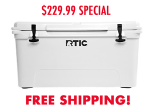*New RTIC Brand 65 Cooler* White! ~FREE UPS GROUND SHIPPING~