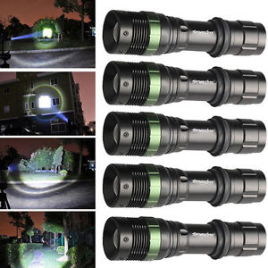 50Pcs SkyWolfeye CREE XML T6 LED Light 18650 Rechargeable Flashlight Torch Lot
