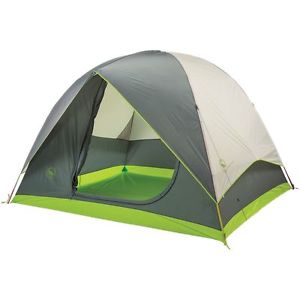 Big Agnes Rabbit Ears Tent: 6-Person 3-Season Gray/Green One Size